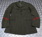Vintage US MC Jacket Wool Serge United States Marine Green Tunic No Belt
