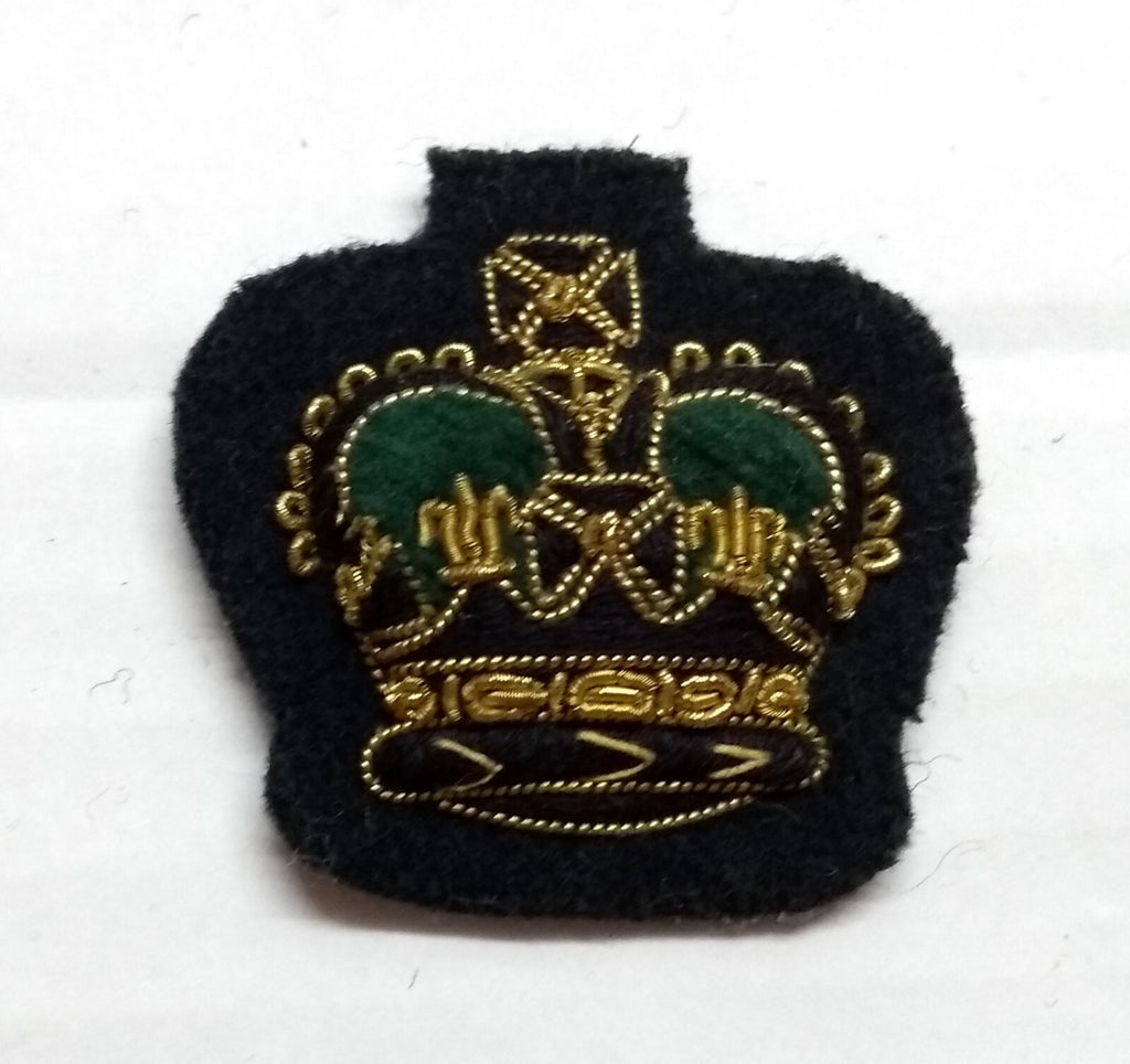 Staff Sergeant Crown No1 SSGT Rifles British Army Hand Embroidered Arm Patch