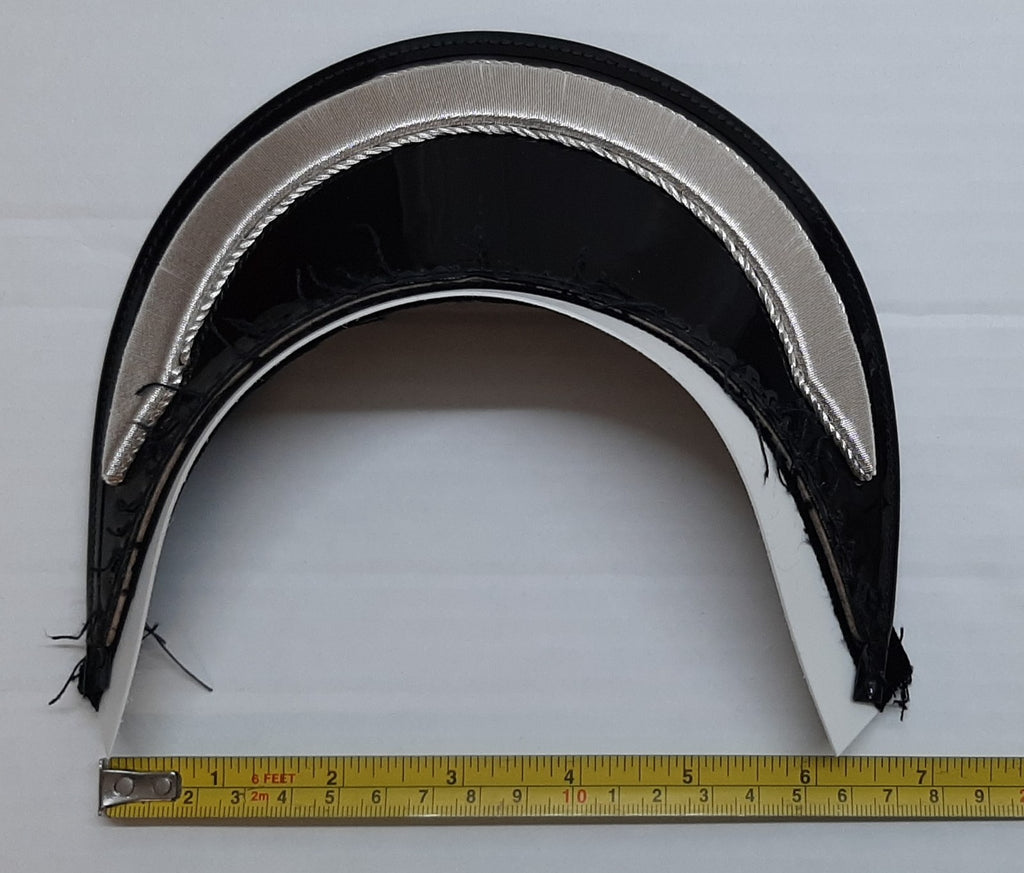 Group Manager Peak British Silver Bar Visor for Dress Hat / Cap New