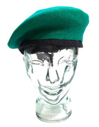 Hobson Beret Light Green With Petersham Rim 100% Wool No Badge 7 1/4