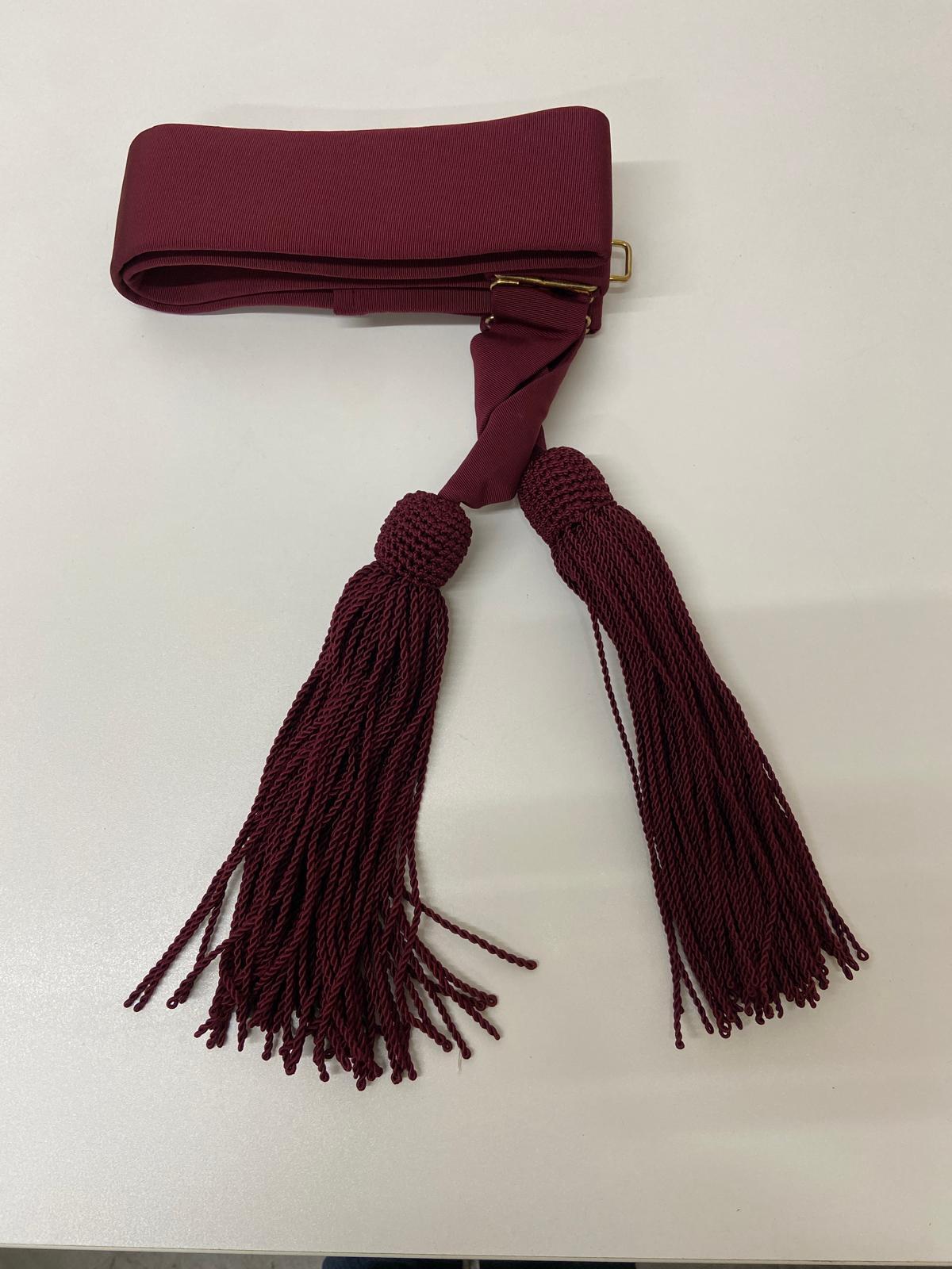 Waist Sash Belt Crimson / Maroon British OFCs Army Style - NEW