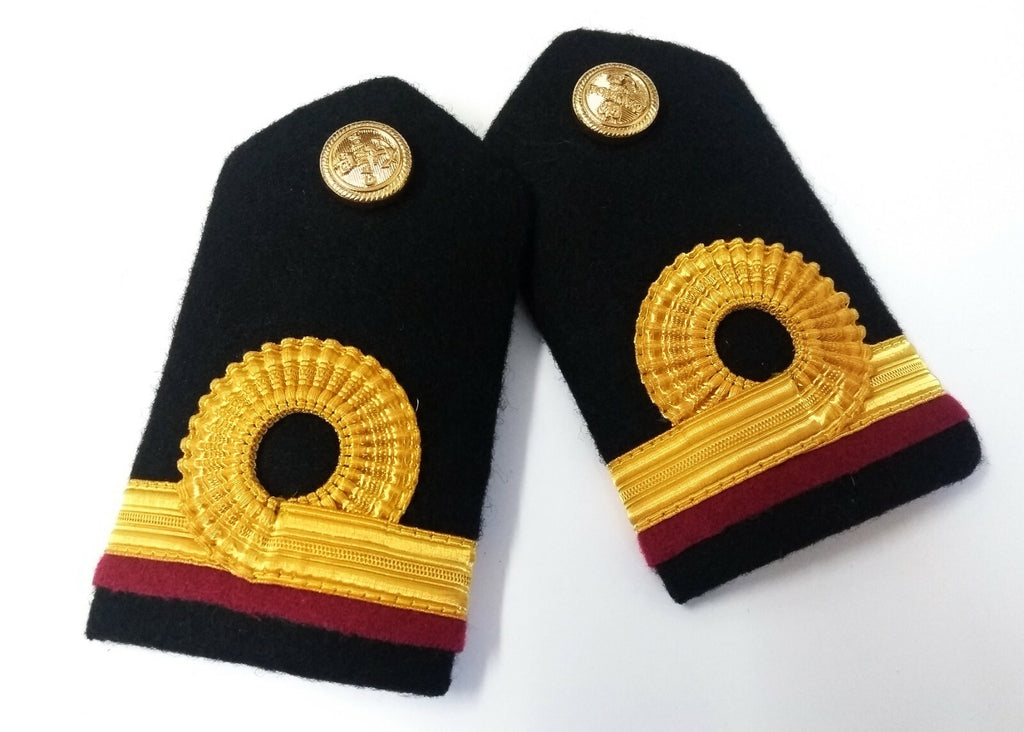 Genuine Canadian Naval Female Gold Wire Rank Shoulder Boards Epaulettes LFS11