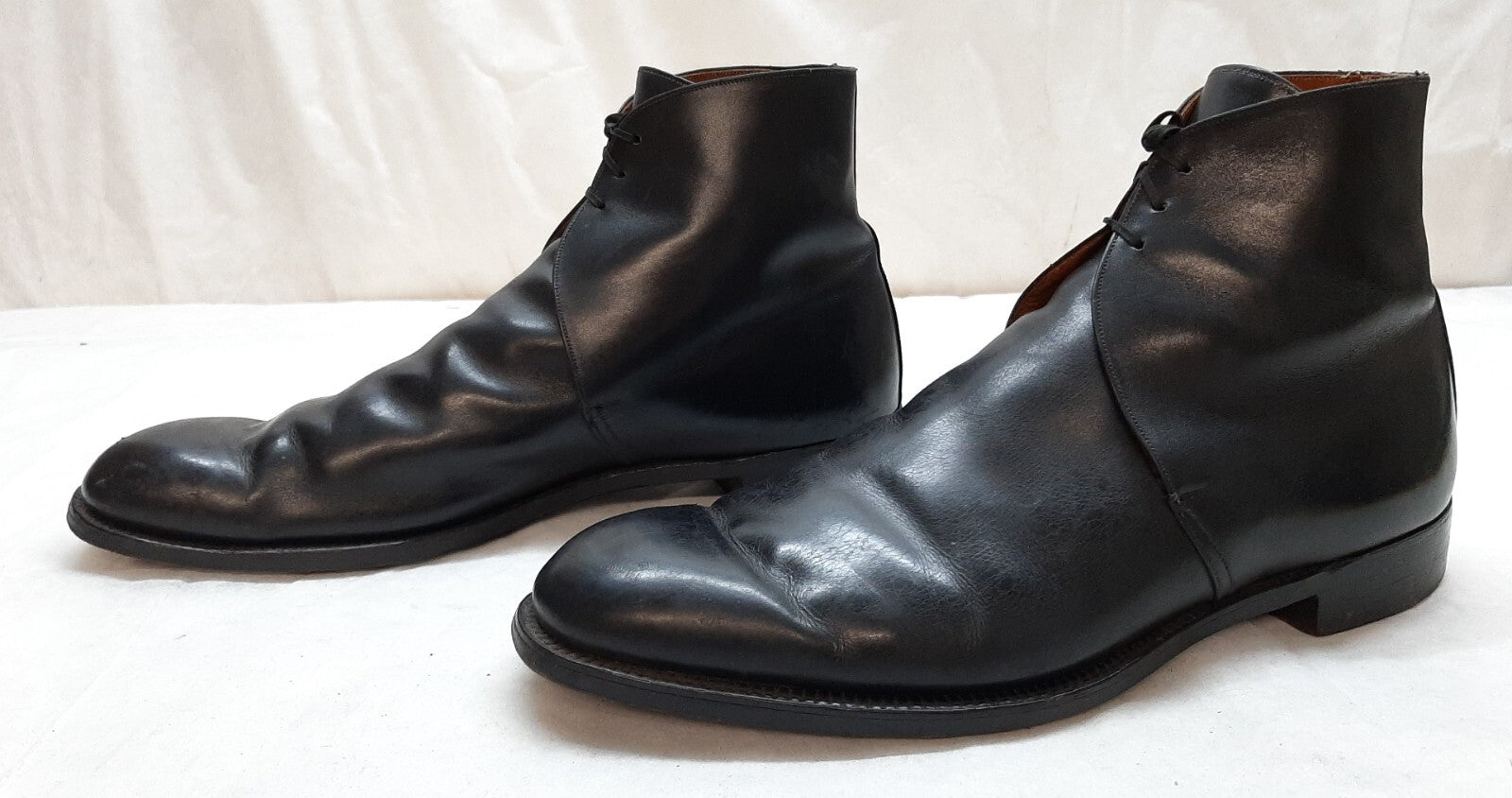 Vintage George Boots British Army 1960s Pattern With Spur Box Housing UK 14L