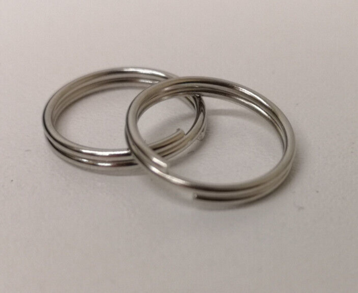 British Issue Chrome 5/8" Shank Split Rings x2 pairs