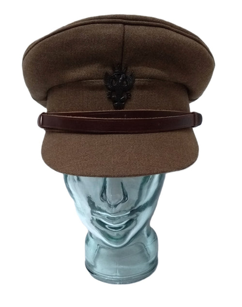 No2 Officers Hat Mercian British Army Full Insignia & Leather Chin Strap 53cm