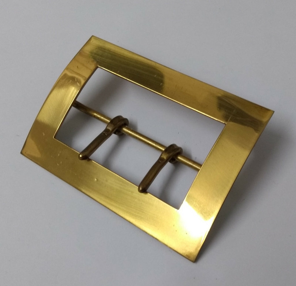 Genuine British Issue 62mm Large Double Prong Brass Buckle
