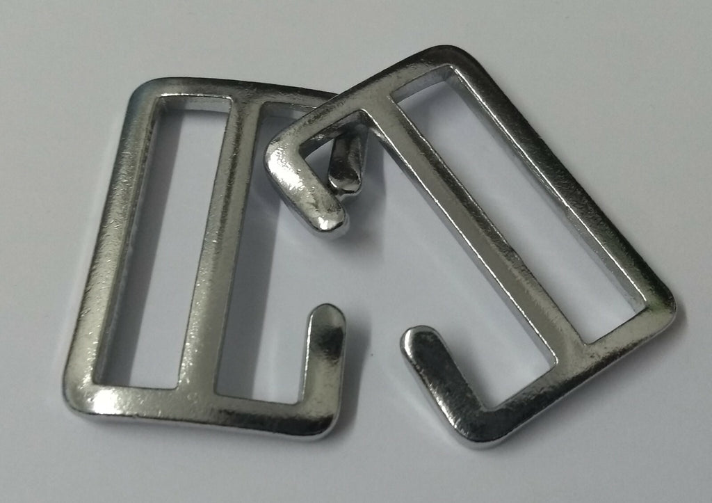 Genuine British Issue 1 1/4" Chrome Plated Rifle Sling Buckles X2 STD53