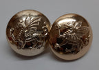 RRW Large Buttons British Royal Regiment of Wales Insignia 40L No1/2 Dress X4