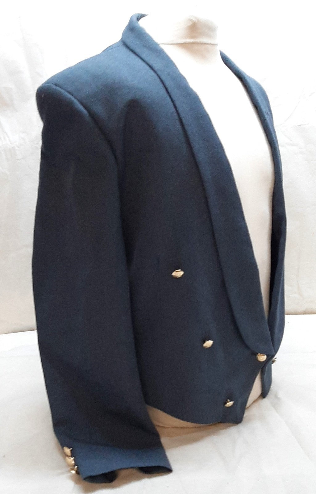 RAF Royal Air Force Mess Dress Jacket Airforce Blue Grey Colour Fully Buttoned No Badges