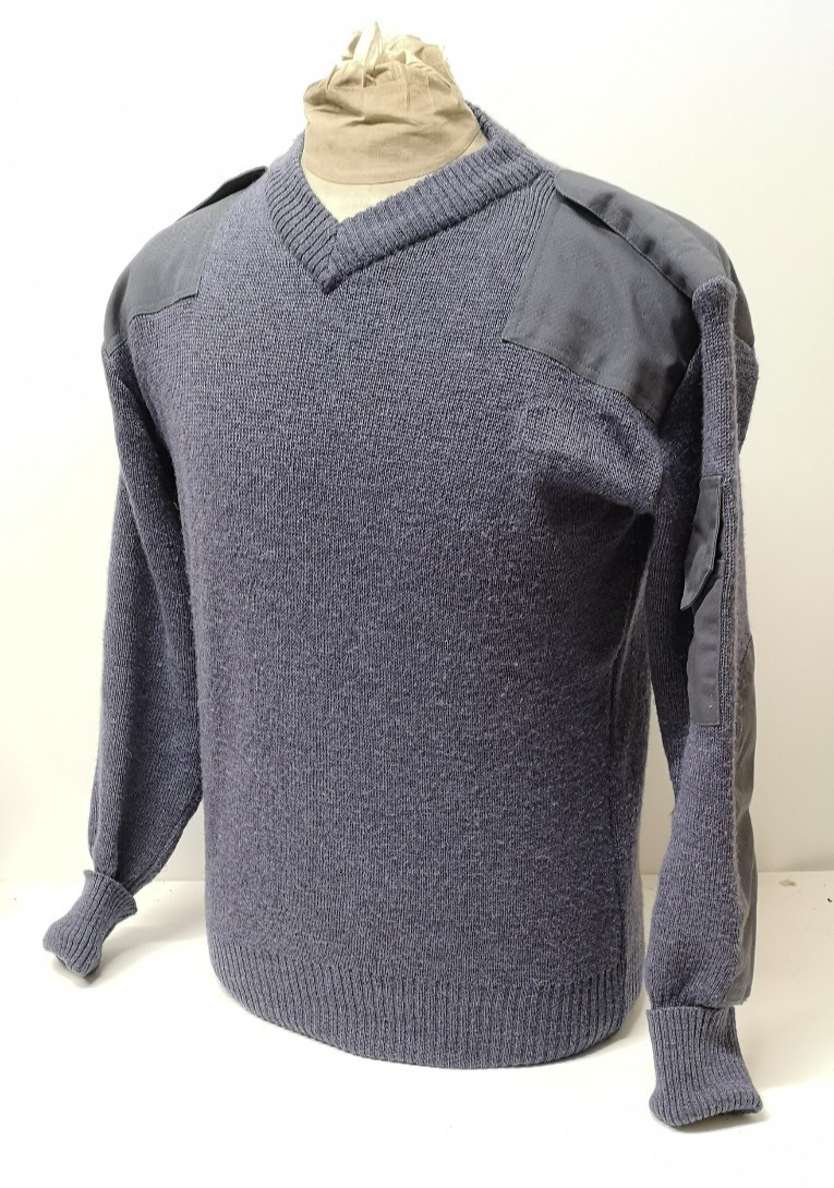 Wool Utility Jumper Sweater V-Neck Chest 88cm RAF Royal Air Force