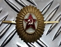 Russian USSR Soviet CCCP OFCs Cap Badge - New old Stock