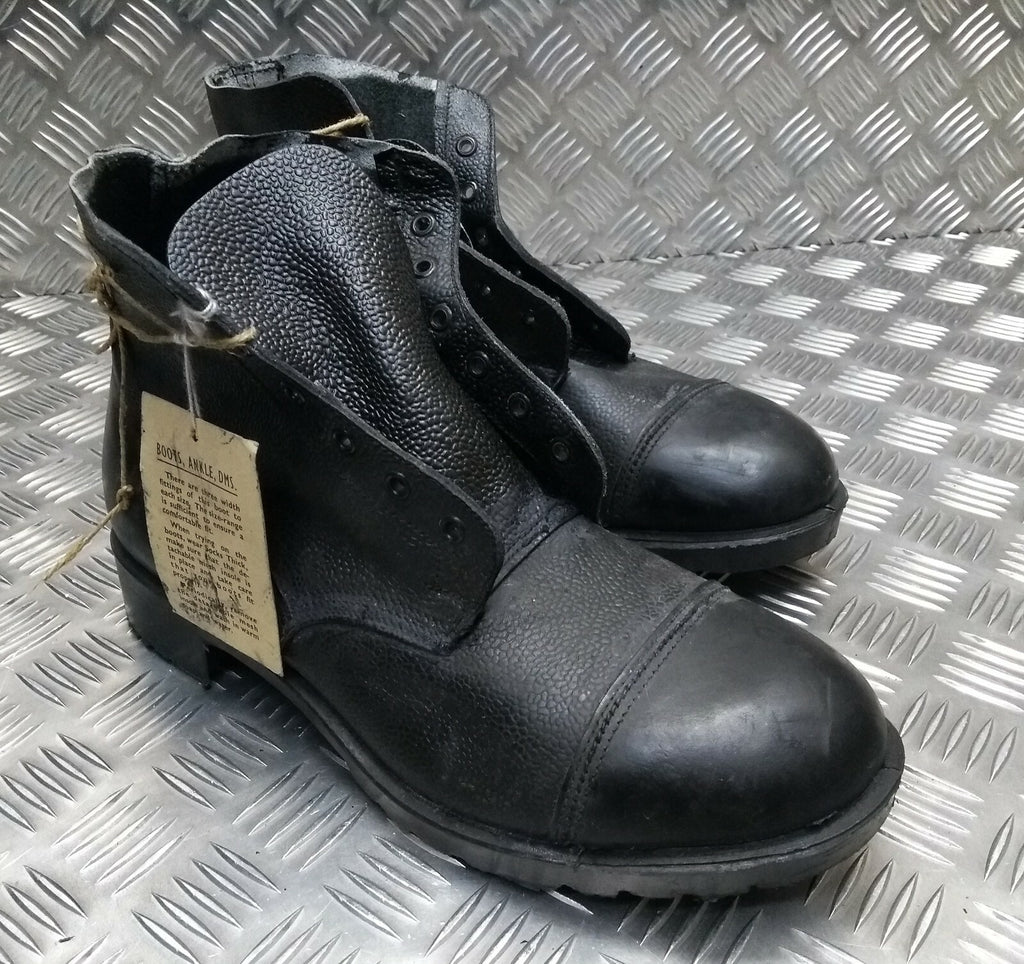 Genuine Vintage 50s Pattern British Army DMS Ankle Parade Boots Smooth Toe