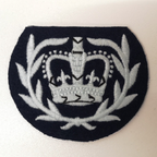 RAF Royal Air Force WO Patch Class 2 A/F Pattern Q/C Crown in Wreath