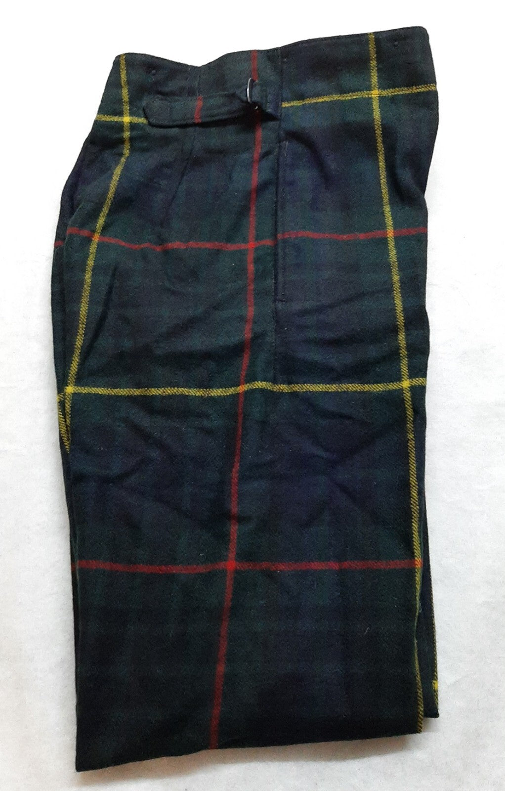 Vintage Army Trews No8 British Scottish Tartan Hunting Stewart SDG QVS Pattern