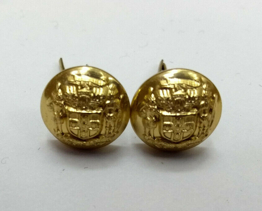 Jamaica Insignia Buttons, Split Pin Back 22L Genuine JDF