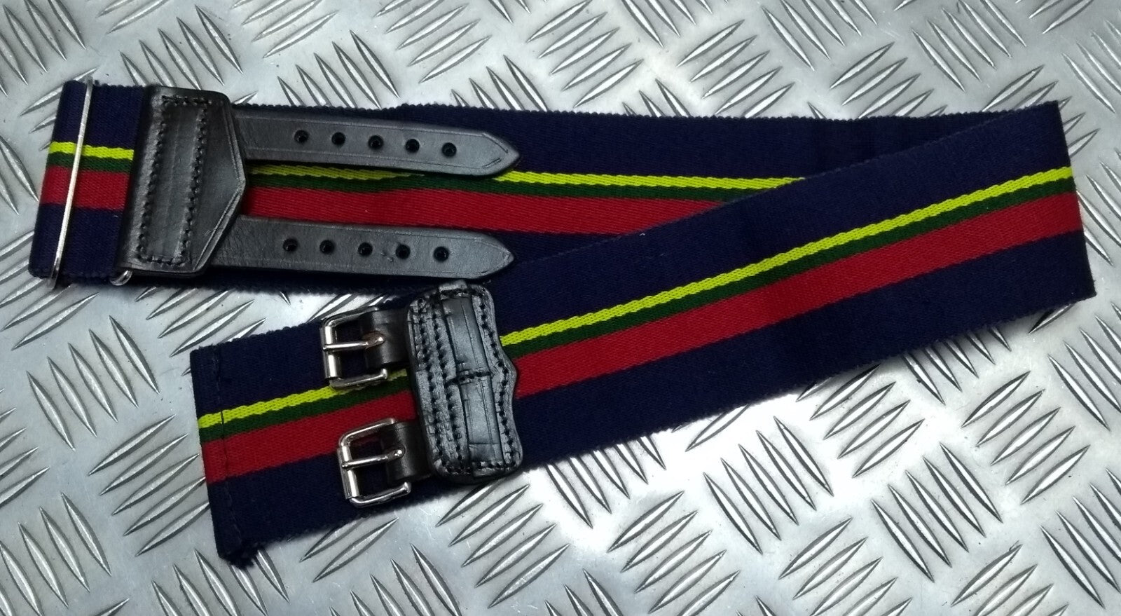 RM Belt Old Pattern British Royal Marine Stable Belt Double Strap Buckle