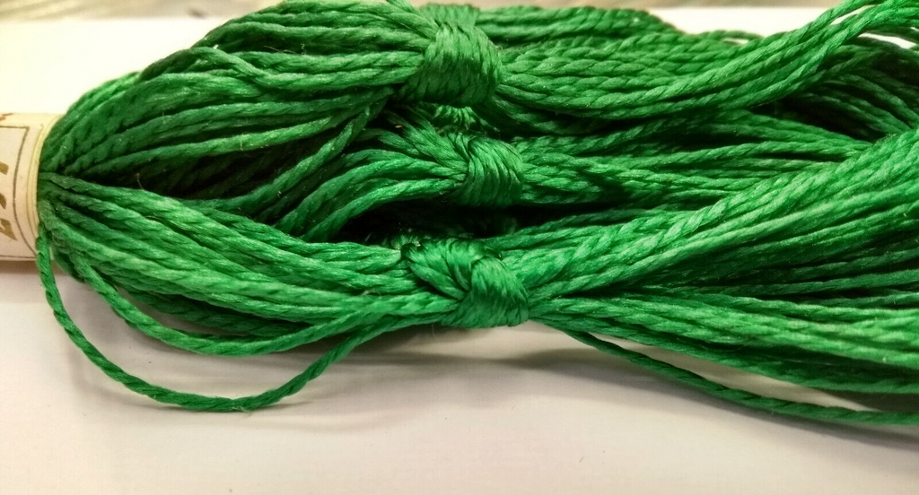 Vintage Mallard Floss Pure Silk Boiling Dyes No297 Emerald Green Pearsall's