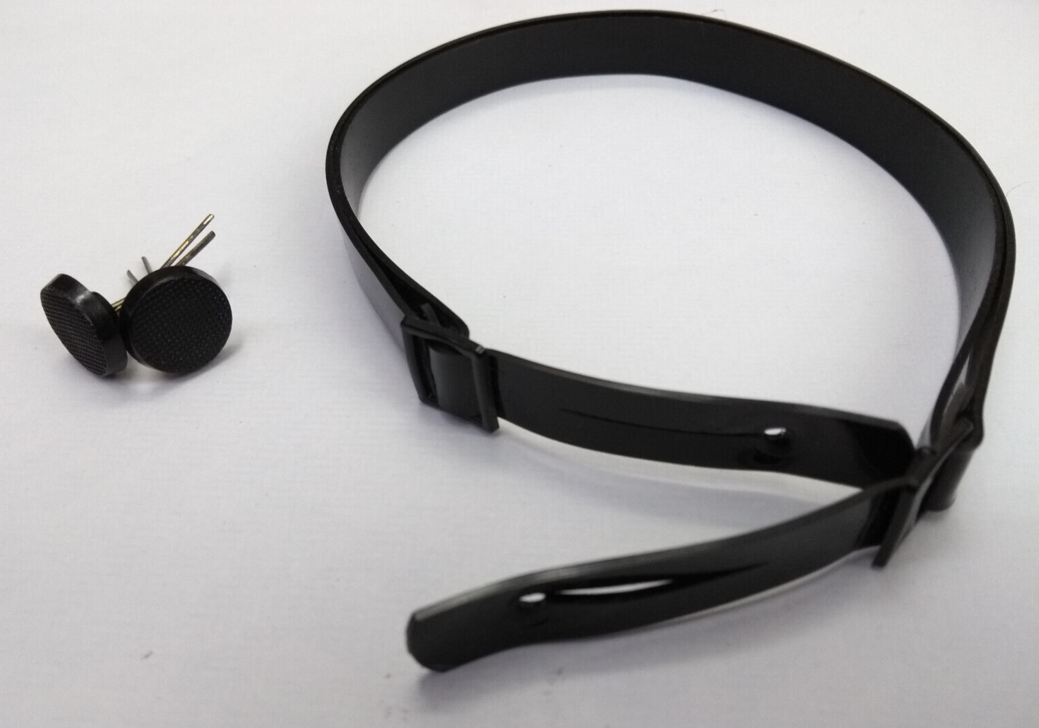 Chin Strap & Black Plastic Split Pin Buttons for Tri-Service Dress Hats