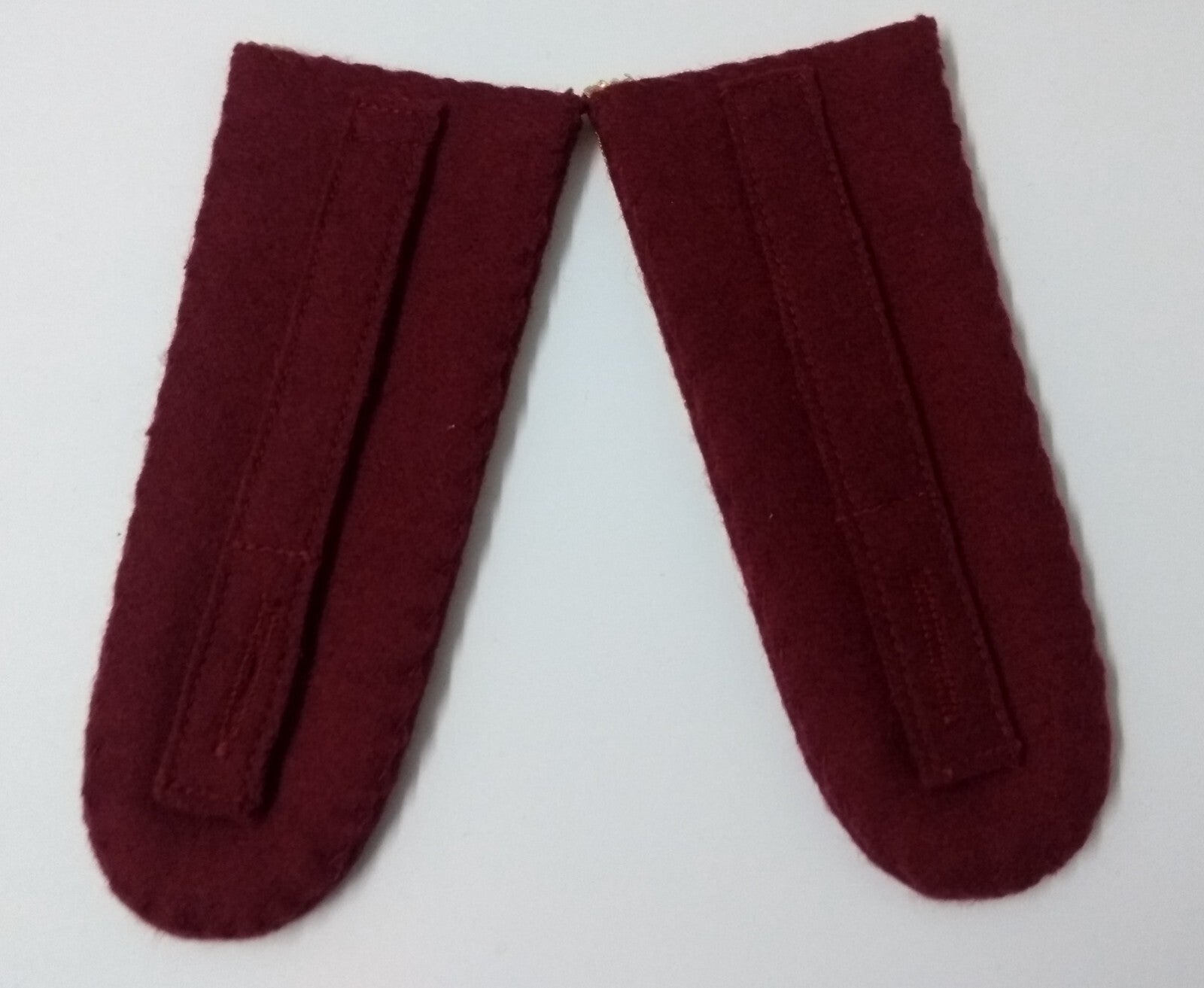 Senior Officer Shoulder Boards Abu Dhabi Obsolete Stock Maroon Melton Gold Braid