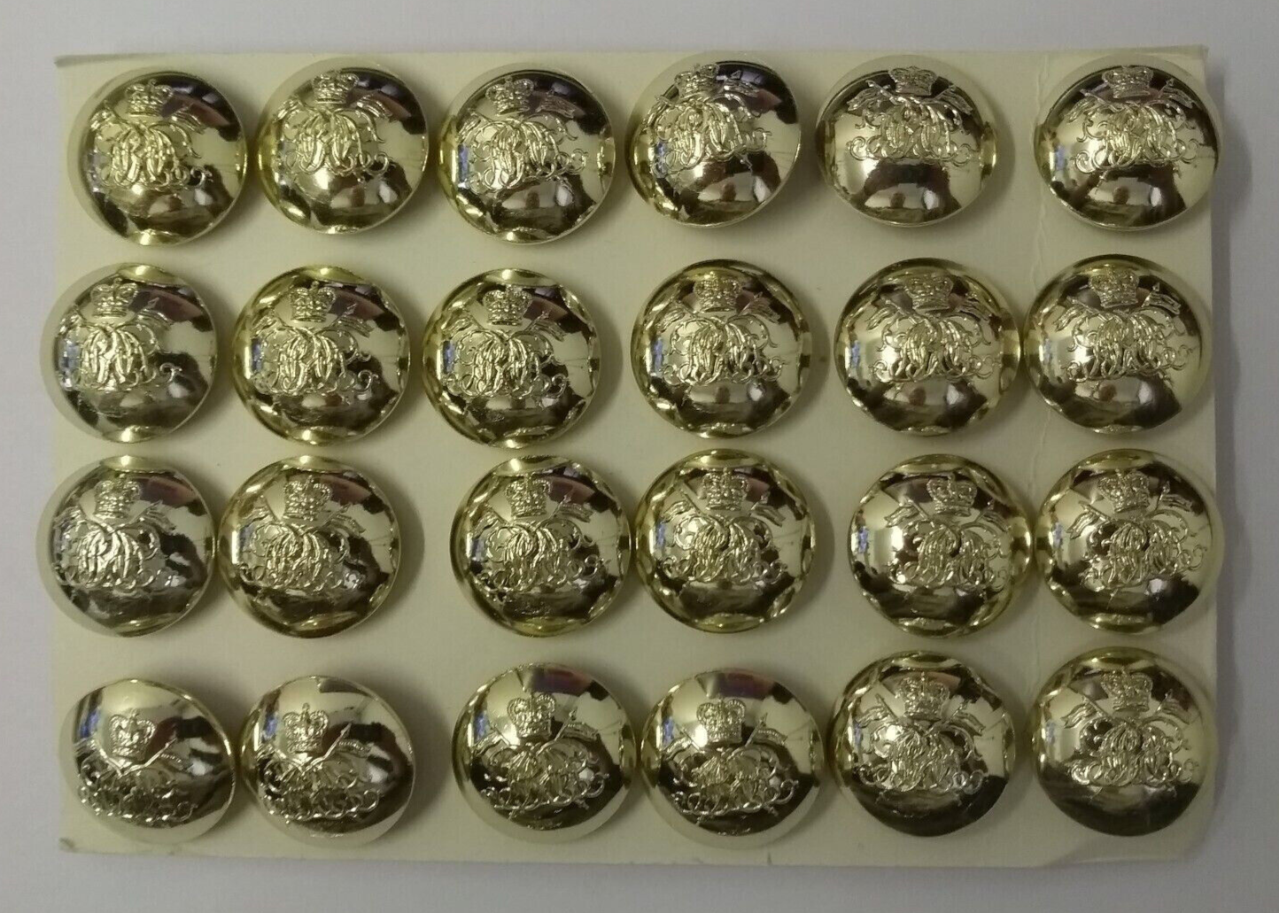 Genuine British Army 9th/12th Royal Lancers Insignia Buttons Size 40L x24