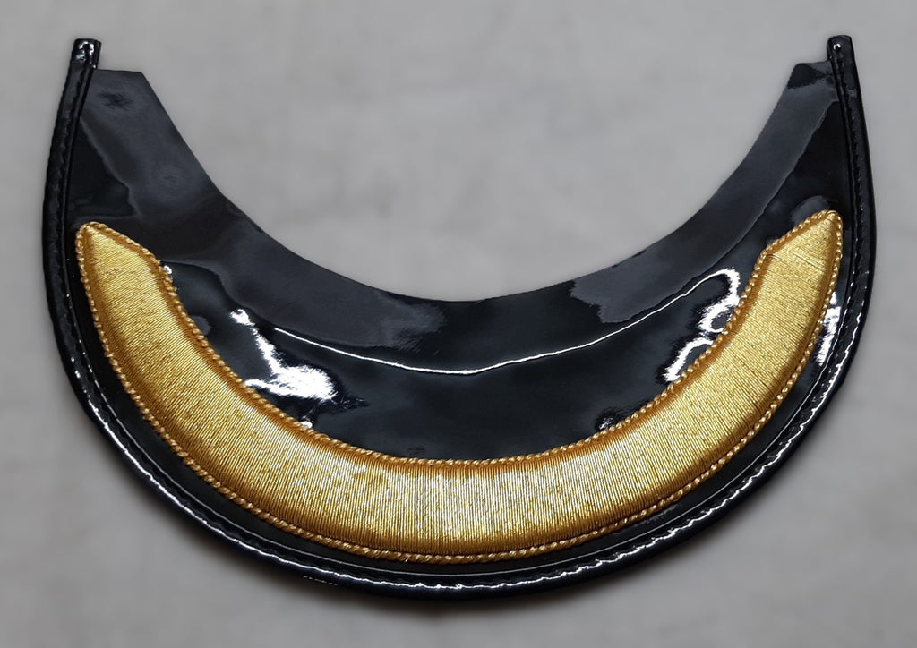 Field Ofc Peak British 20mm Gold Bar Visor for Dress Hat Size M NEW
