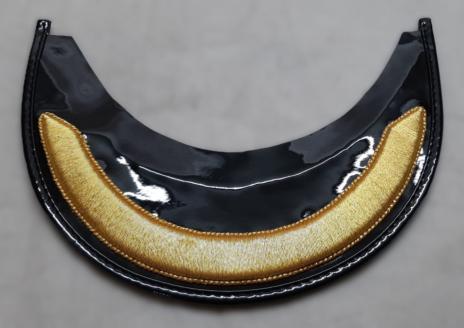 Field Ofc Peak British 20mm Gold Bar Visor for Dress Hat Size M NEW