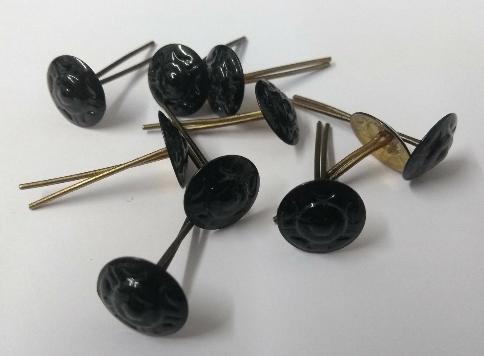 Genuine British Issue Subdued Metal Black Rosette Decoration x10 NEW