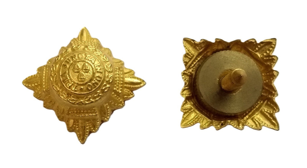 Bath Rank Stars / Pips British Army Insignia Tria Juncta In Uno Screw Post Type
