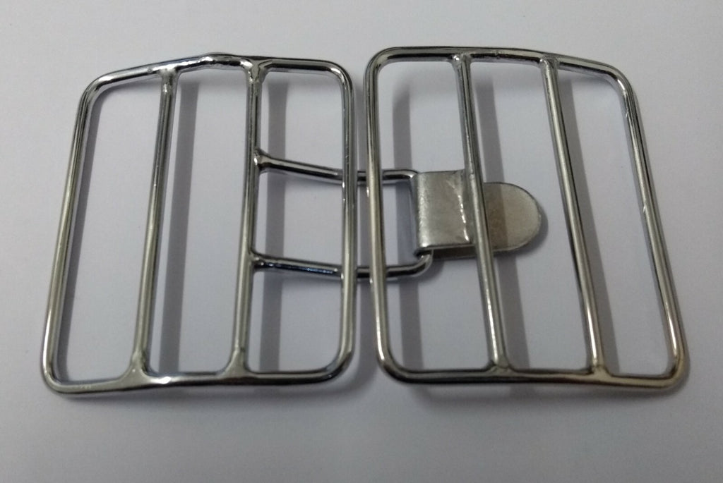Genuine British Issue Chrome Ceremonial Sash Cage Buckle Set