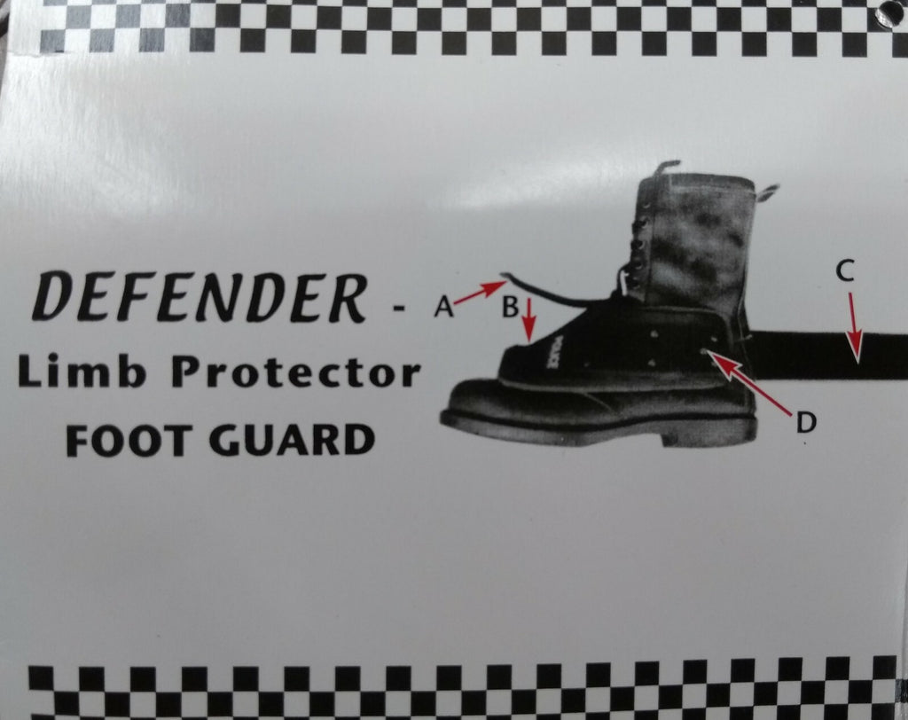 British made Defender Foot Protectors, Shoe / Metatarsal Guards. Size Medium NEW