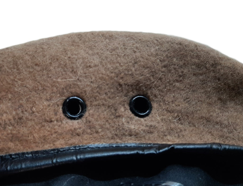 Army Military Style Beige / Sand Wool Beret Size 7 1/2 Large - NEW