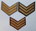 Mess Kit Chevrons 3 Gold Bar British Assorted Back Colours