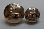 No2 Dress Button Set Officer Rank Prince of Wales Own Regiment of Yorkshire