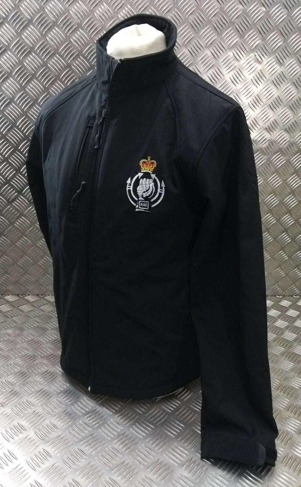 British Army RAC Soft Shell Jacket Royal Armoured Corps Insignia Active Wear