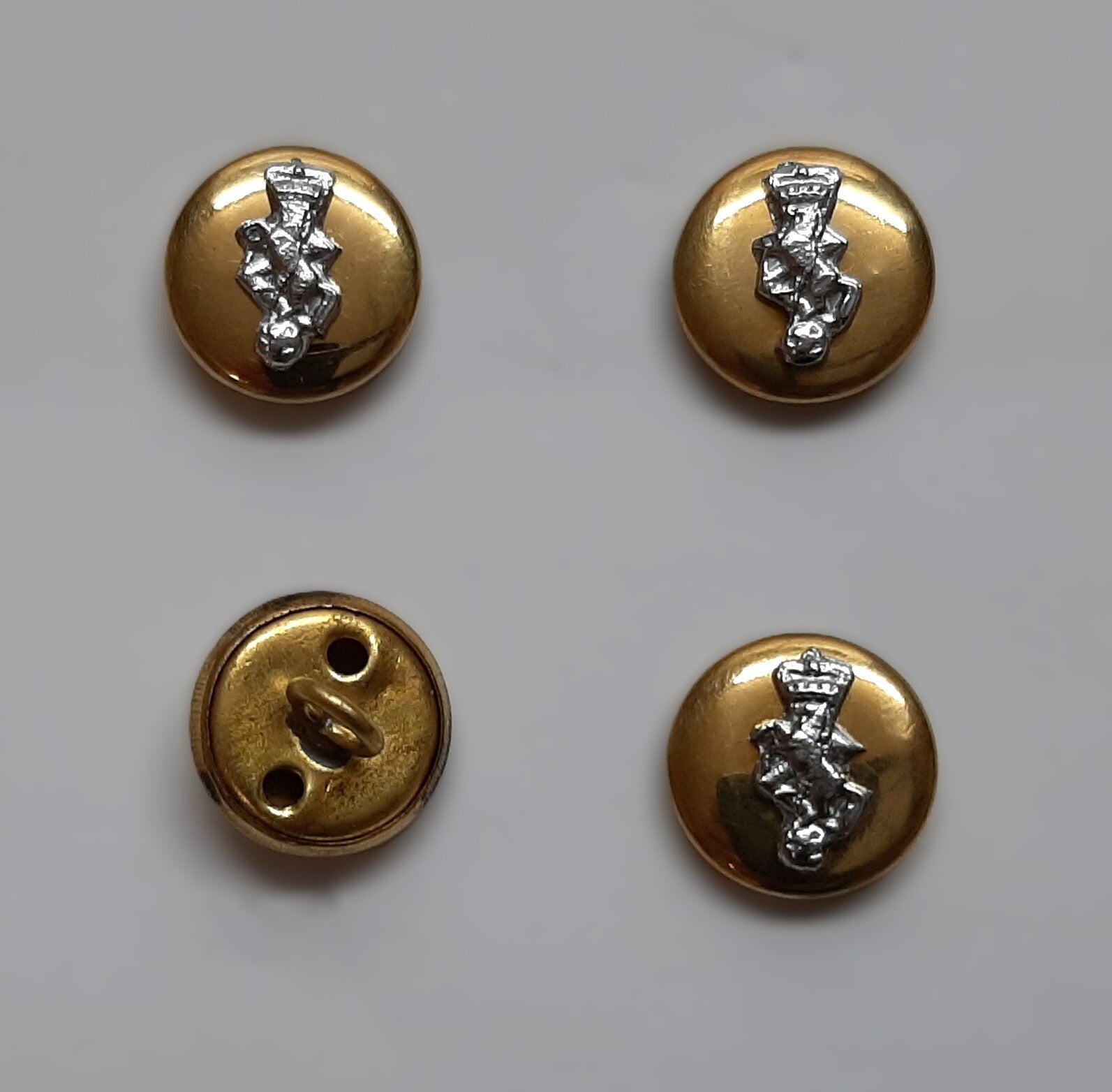REME Regimental Buttons X4 Small Size 22L Dress British Army Mounted Insignia