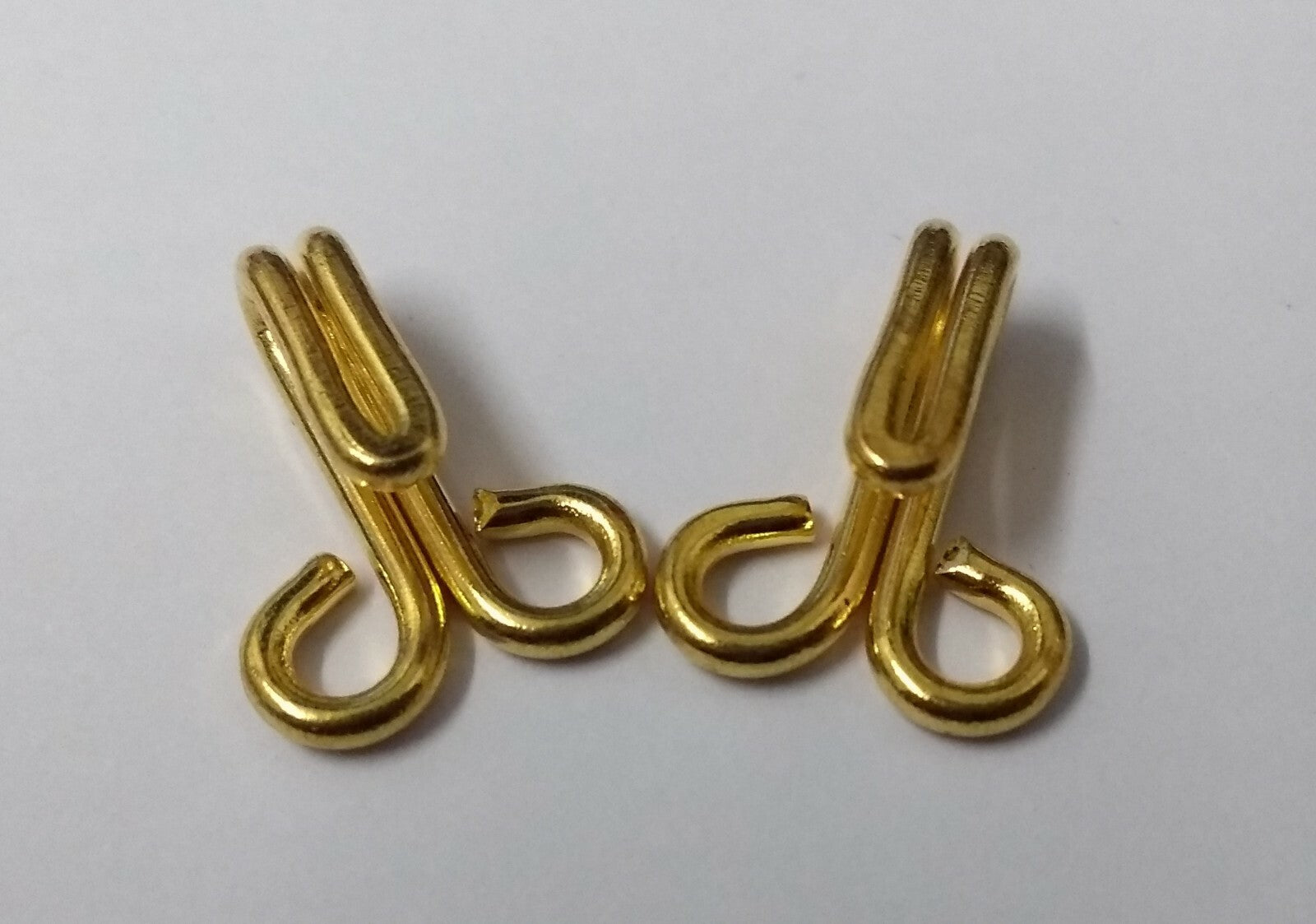 Aiguillette Pipe Cord Chain & Snipe Hooks Gold /Brass Coloured X4 STD82
