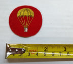 No1 Parachute Badge Skill on Red British Hand Embroidered Arm Patch