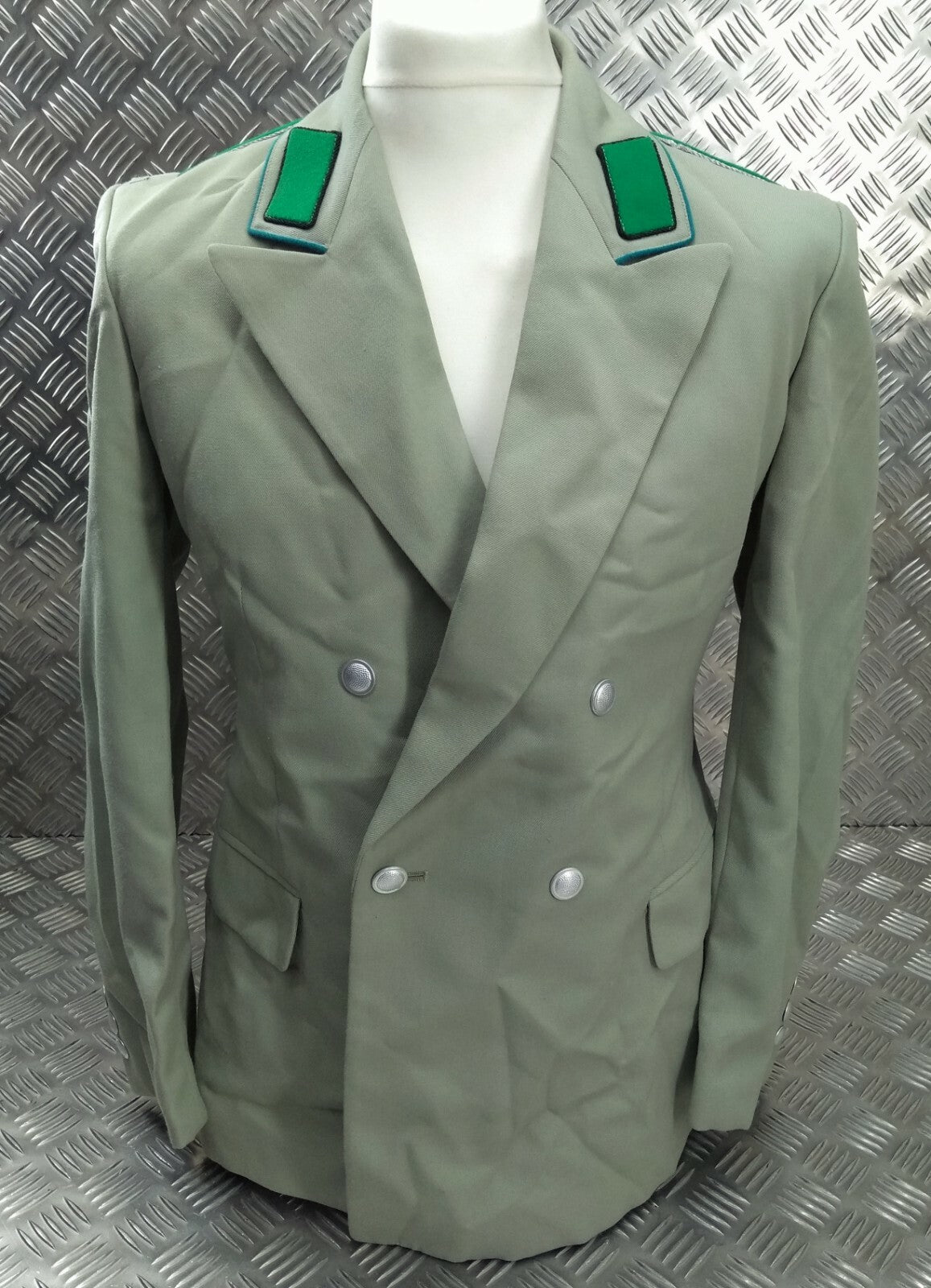 Vintage East German Sonderausgabe Mistletoe Green Parade Jacket / Blazer