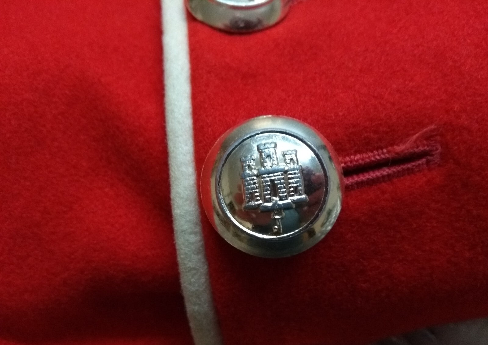 Red Tunic The Royal Gibraltar Ceremonial Jacket Size 41.5" Fancy Dress Costume