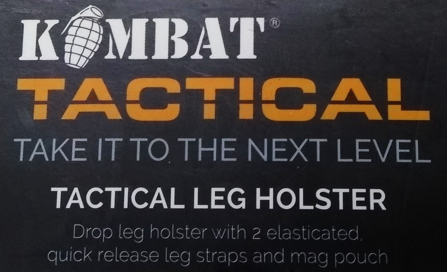 Drop Leg Holster Stealth Black Airsoft Universal Size Cordura Construction NEW