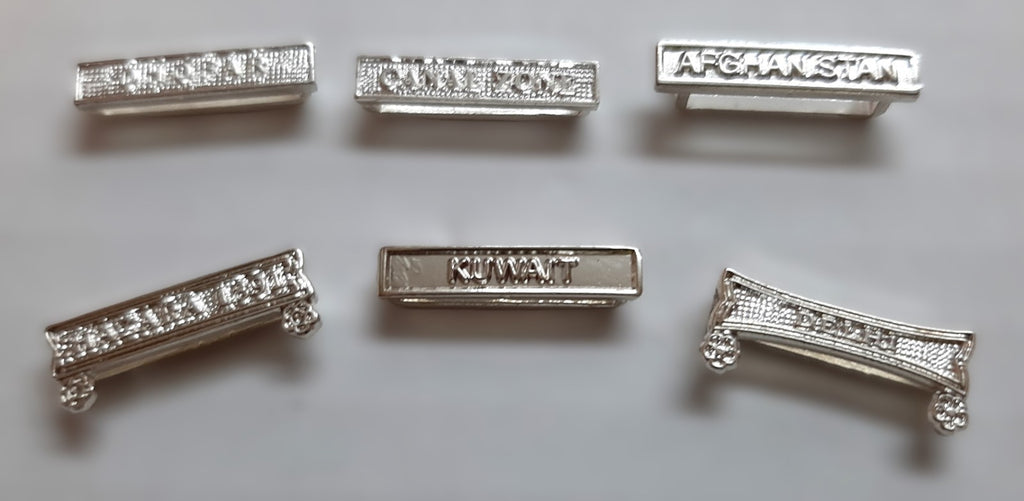 Medal Clasps British Six Mixed Campaign / Award Bars for Collectors