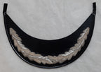 Officers Patent Peak British Forces Dress Hat Visor 1 Row Oak Leaf Silver Wire