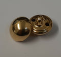 British Half Dome Gold Coloured Issue 22L Ring Back Buttons X2 ASBT309