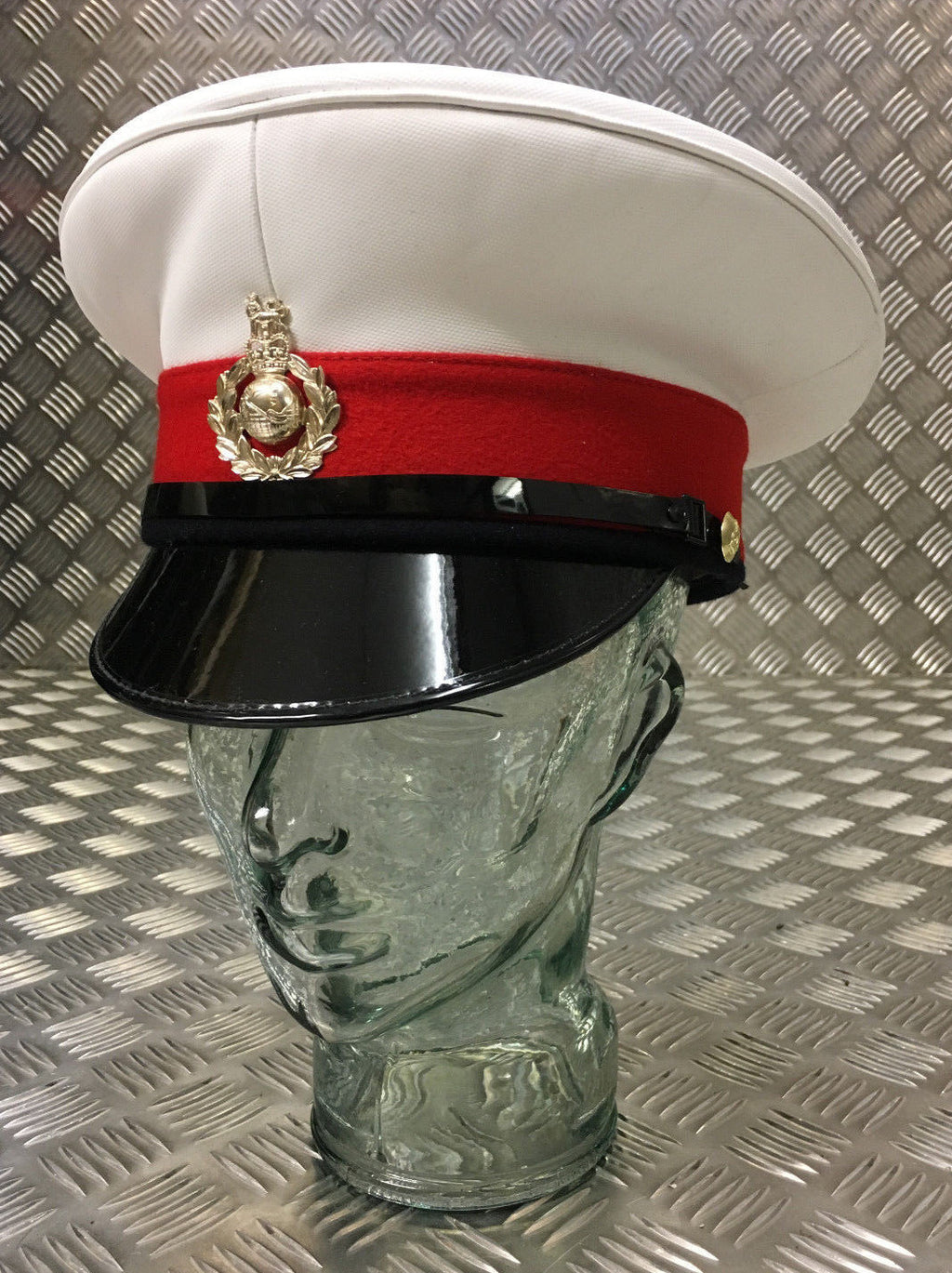 Royal Marines RM Peaked Dress Cap Male Captains Hat British - All sizes