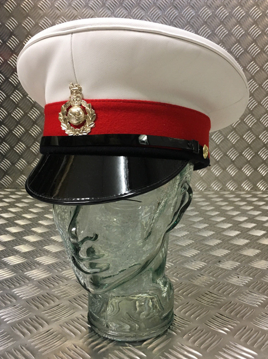 Royal Marines RM Peaked Dress Cap Male Captains Hat British - All sizes