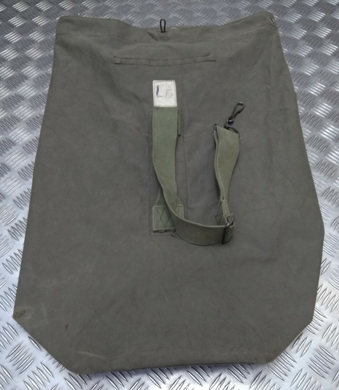 Army Canvas Kitbag Vintage Green Medium Size Duffle Kit Bag With Shoulder Strap