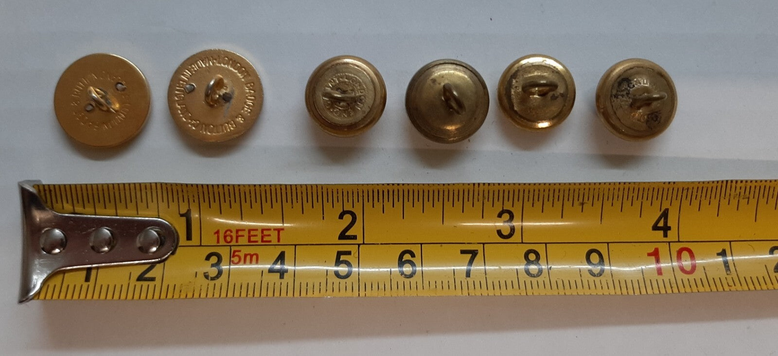 RAOC Army Buttons British Royal Ordnance Corps Assorted Small Size x 6