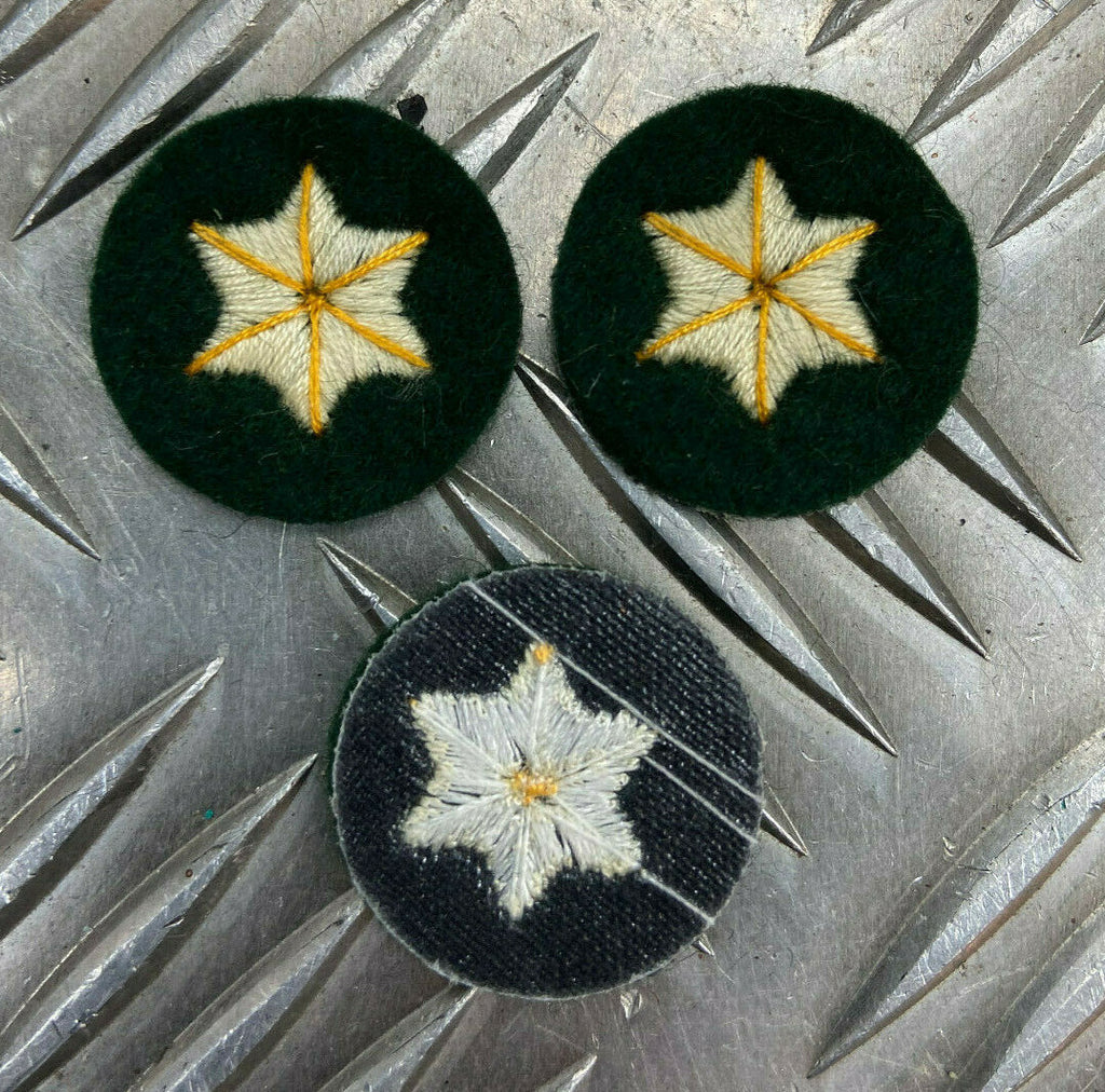 Genuine ARMY 6 Point Star Badges Skills / Rank Sewn on Patch X 3 MFST1