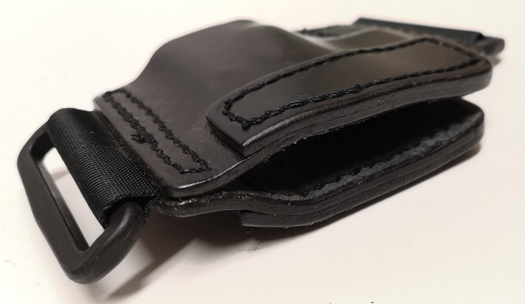 PWL 315 Black Leather Ambidextrous Covert / Hip Holster Sleeve for G17