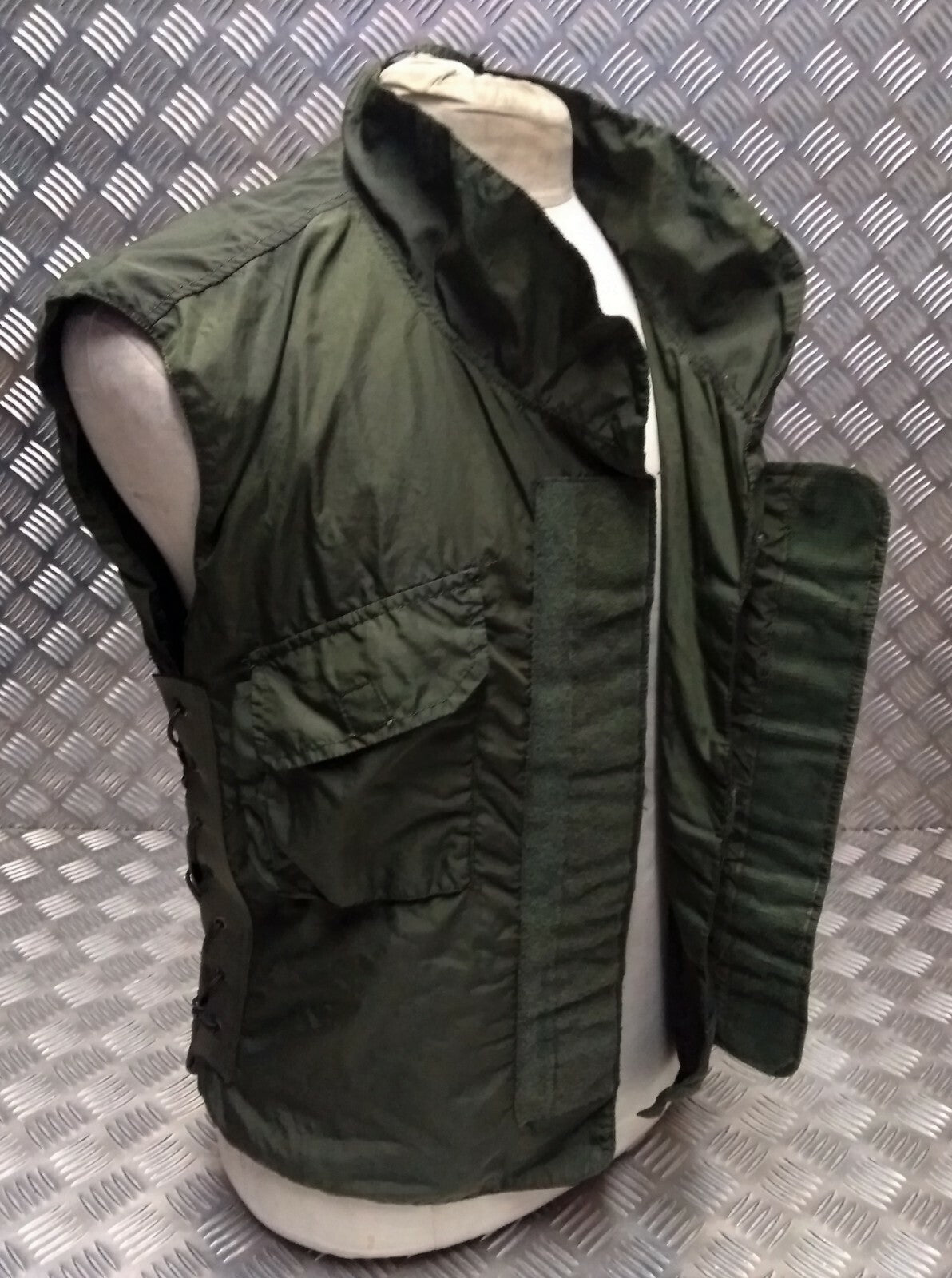 1980's IDF Flak Vest Cover Overdyed OD Green Airsoft